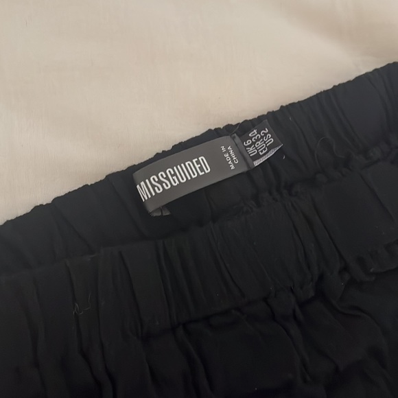 Missguided Cheesecloth Bandeau and Short set black - Picture 6 of 6